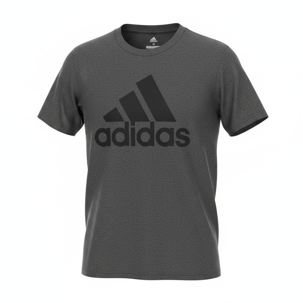 Adidas Golf Badge of Sport Graphic Tee Short Sleeve Dark Grey Heather Medium